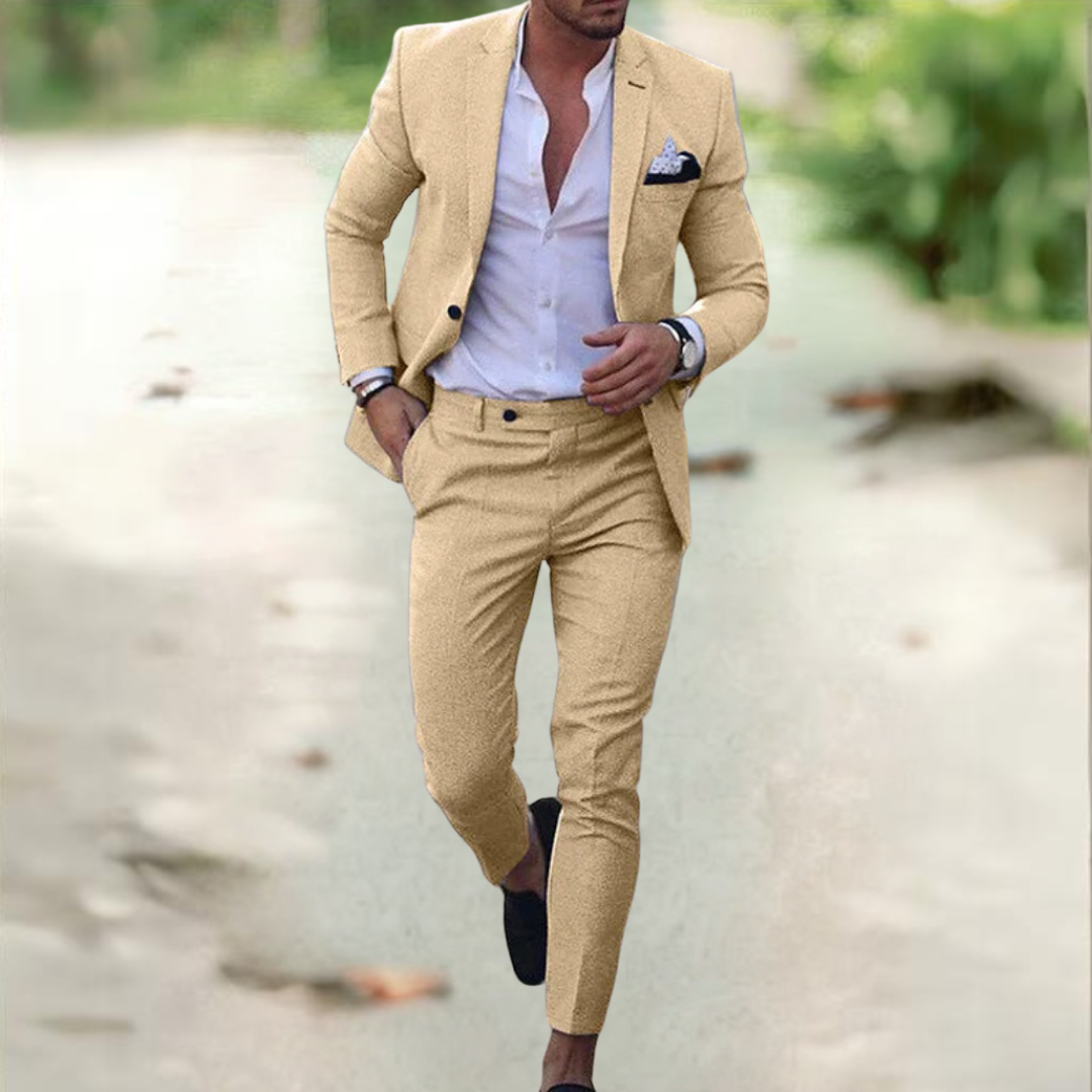 Men's Fashion Suit Set (Jacket + Trousers)