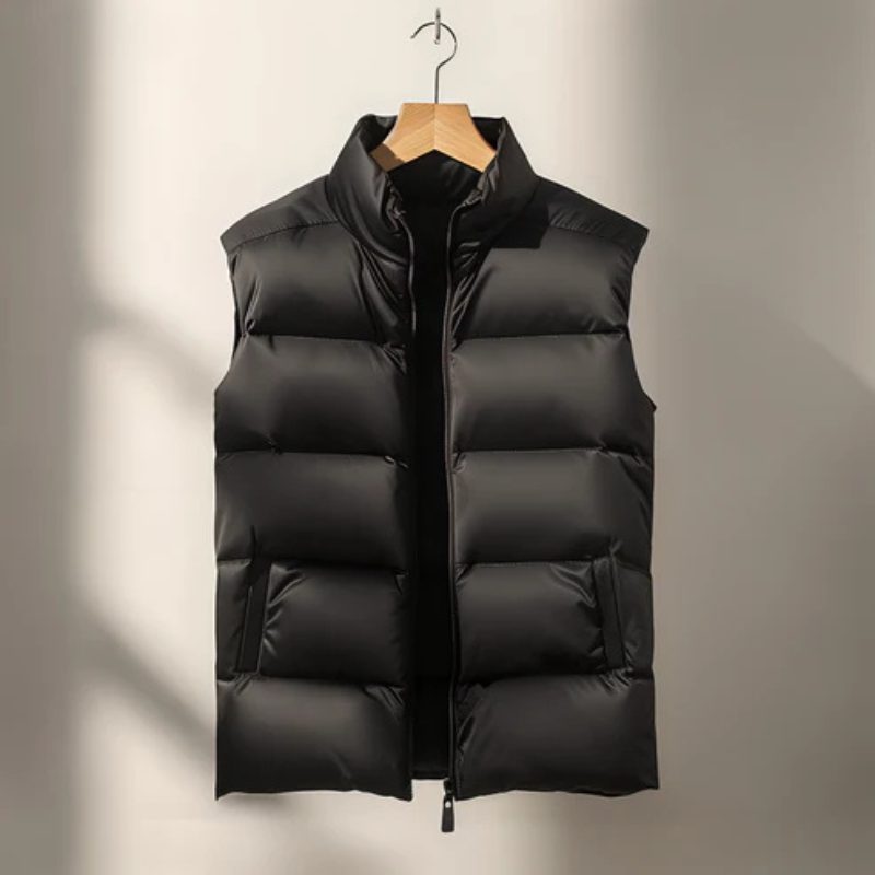 Men's Gilet with Zipper Closure