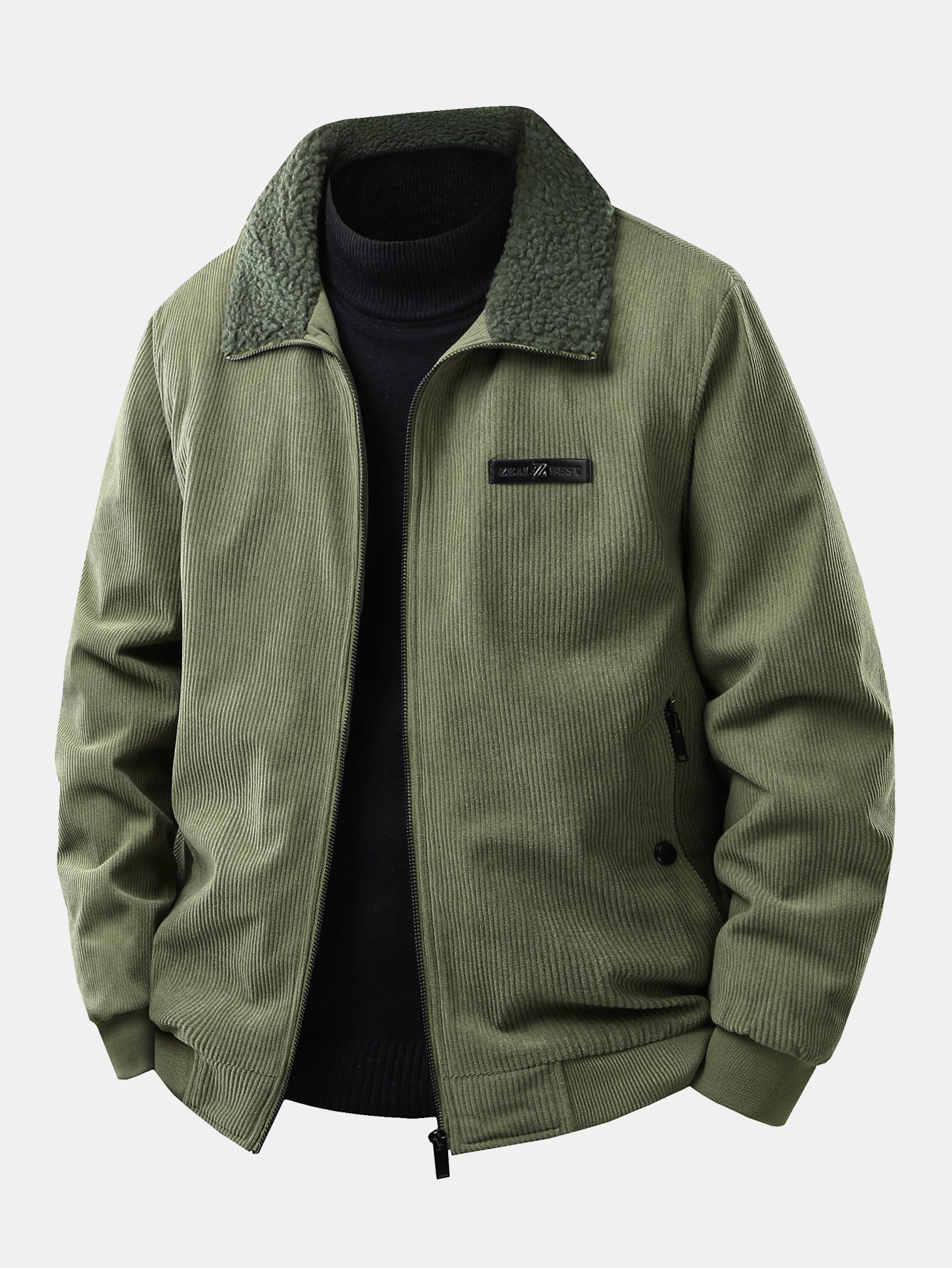 Frederick | teddy lined zip up corduroy jacket