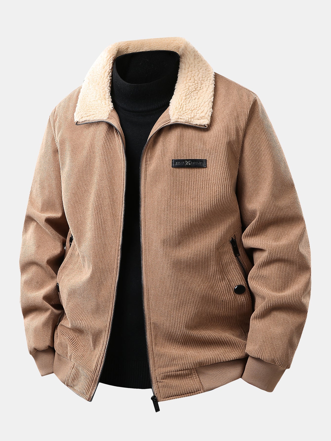 Frederick | teddy lined zip up corduroy jacket