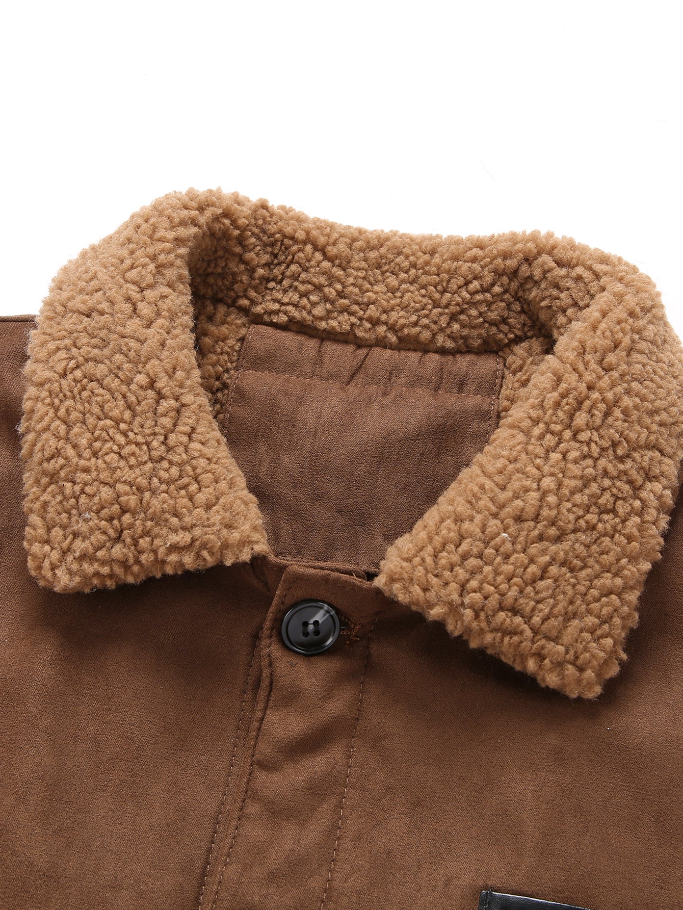 Alfred | teddy lined suede jacket with pockets
