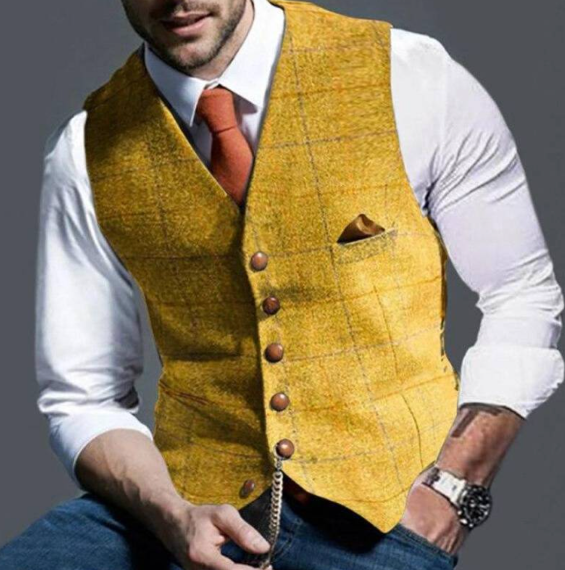 Men's Sweater | Notched Collar