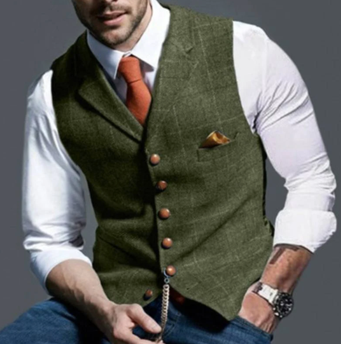 Men's Sweater | Notched Collar