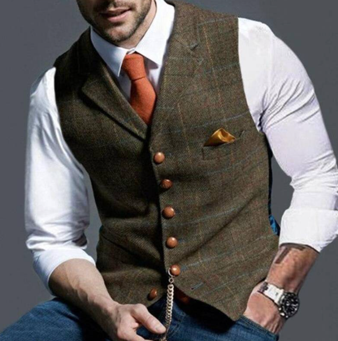 Men's Sweater | Notched Collar
