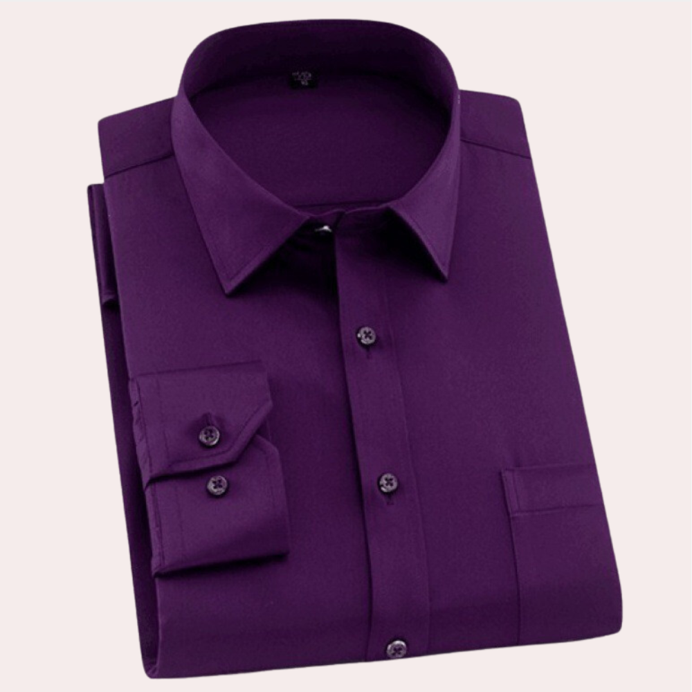 Classic Wrinkle-Free Men's Summer Shirt
