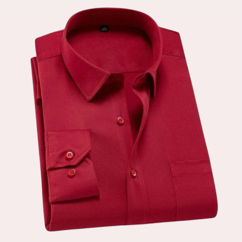 Classic Wrinkle-Free Men's Summer Shirt