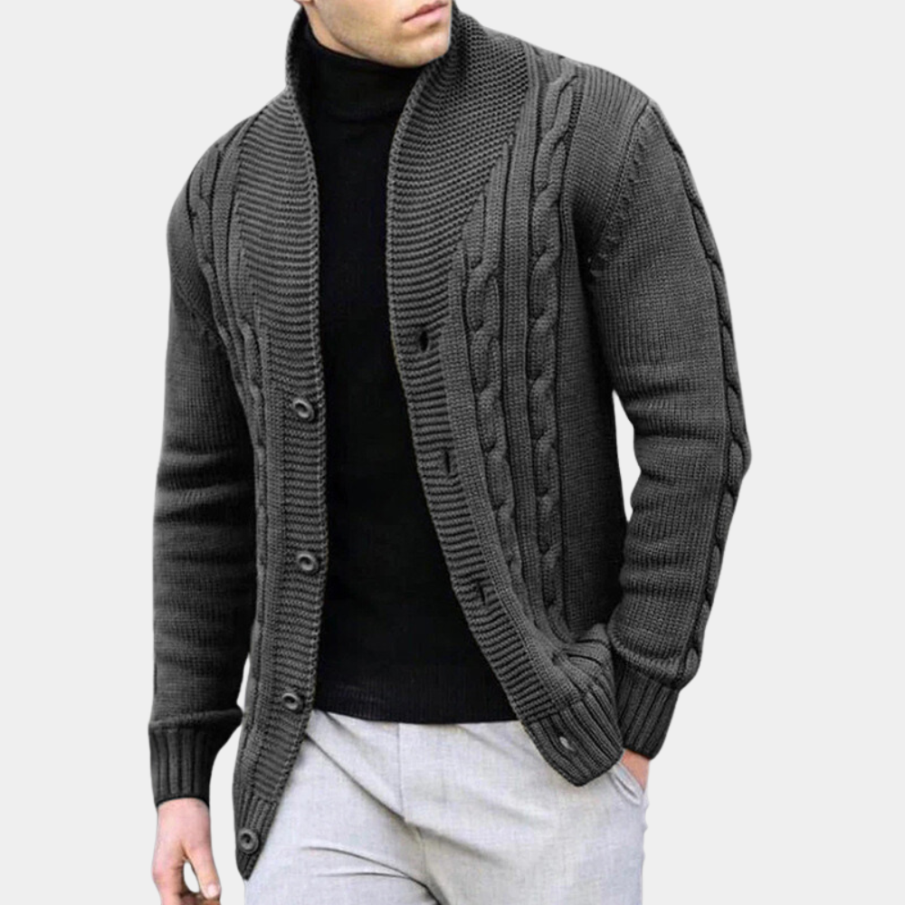 Trendy Ribbed Cardigan for Men