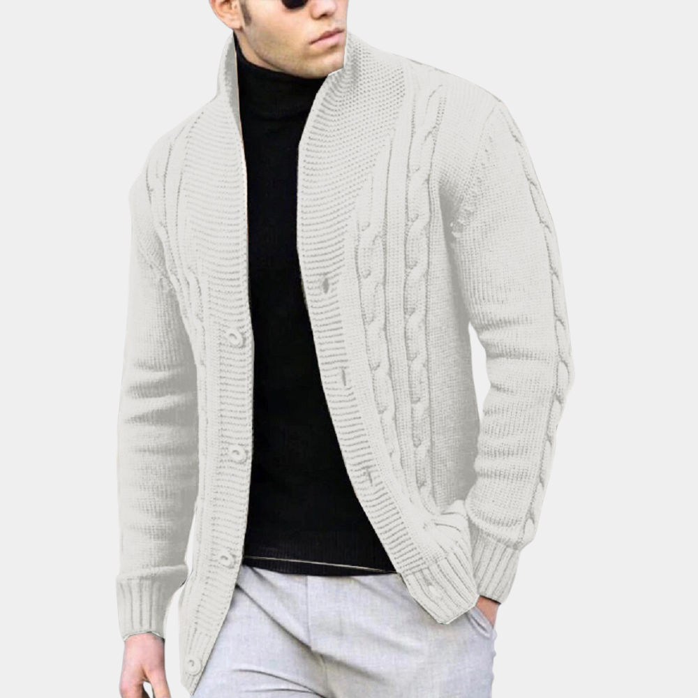 Trendy Ribbed Cardigan for Men