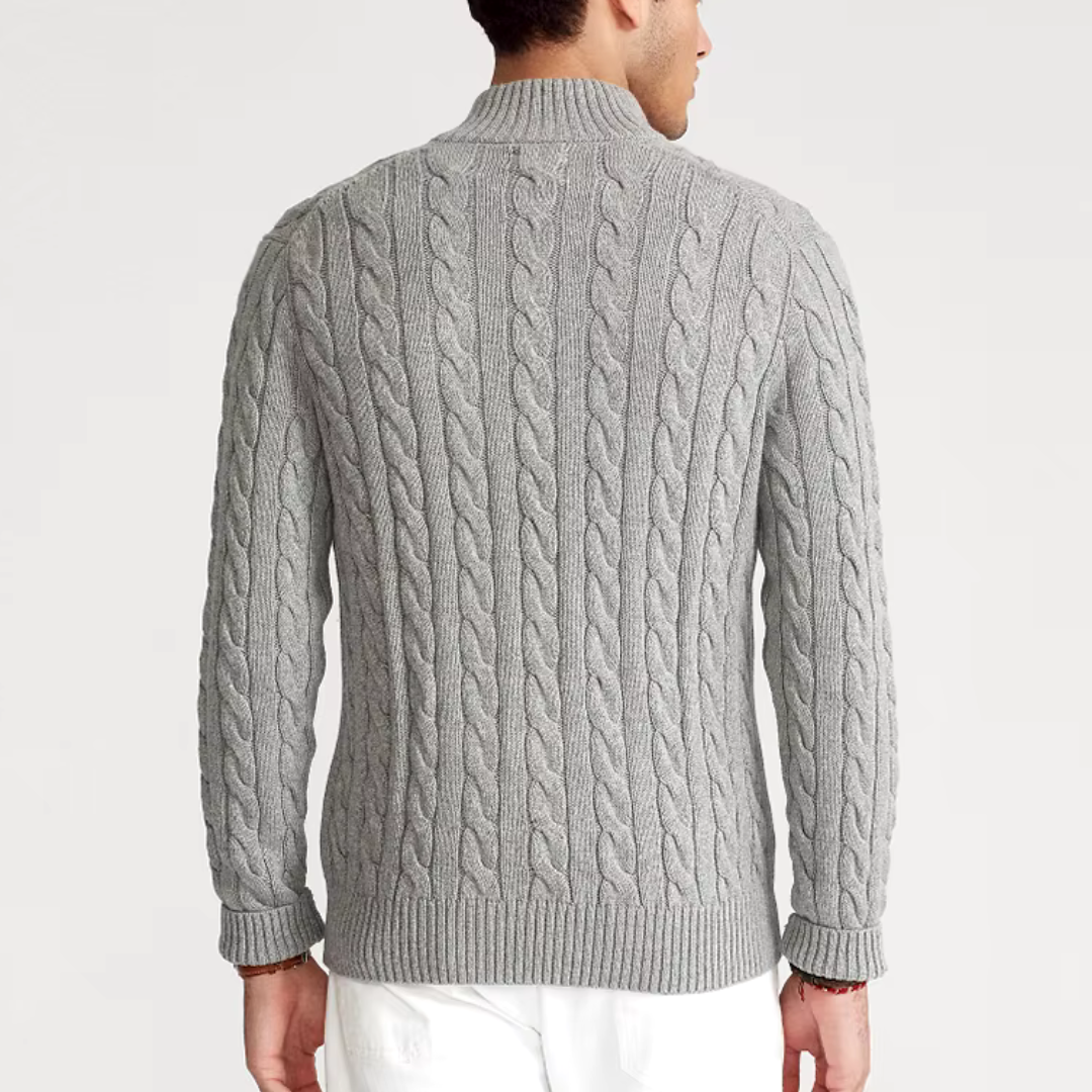 Old Money Half Zip Sweater for Men