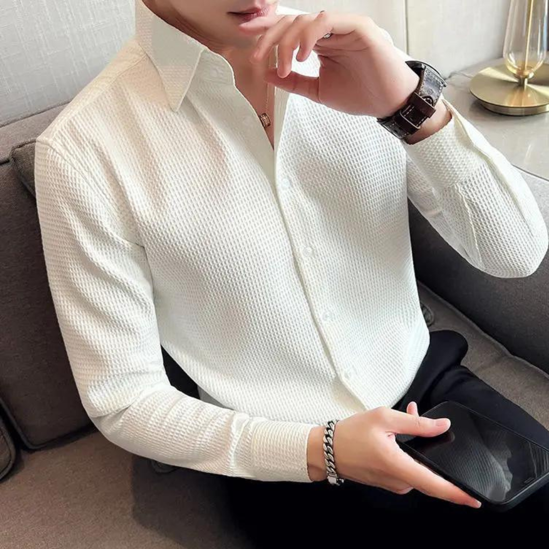 Button-Up Shirt with Long Sleeves