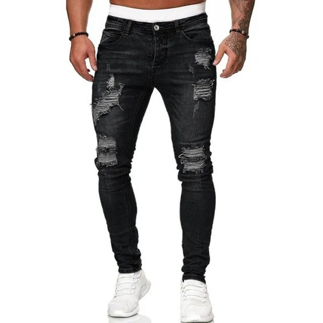 Christopher | Men's Ripped Skinny-Fit Street Jeans
