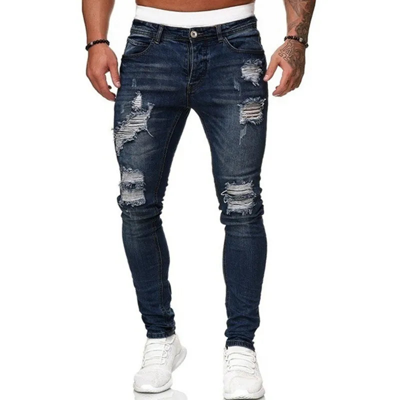 Christopher | Men's Ripped Skinny-Fit Street Jeans