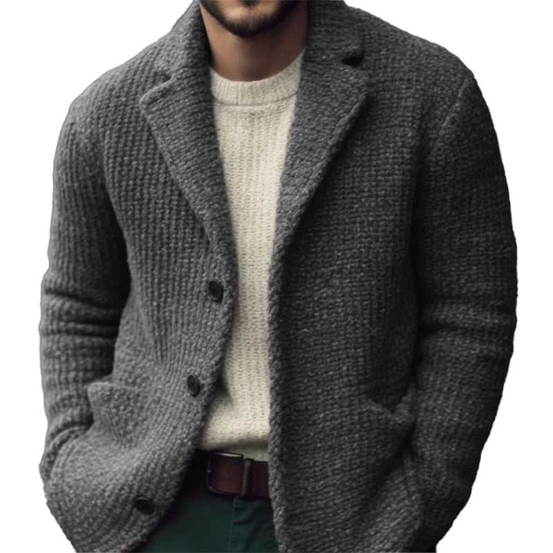 Kevin | Men's Knitted Cardigan Sweater