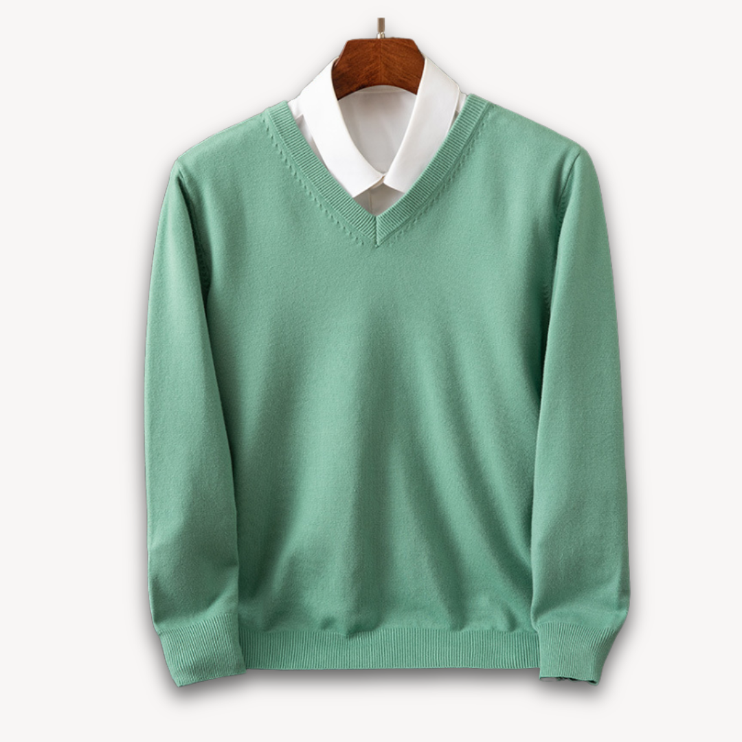 Jasper | Men's Elegant V-Neck Cashmere Sweater