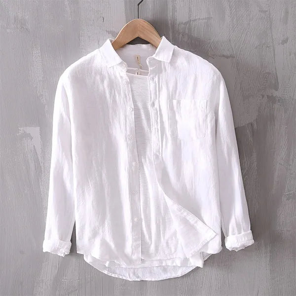 Lightweight Linen Shirt with Modern Design
