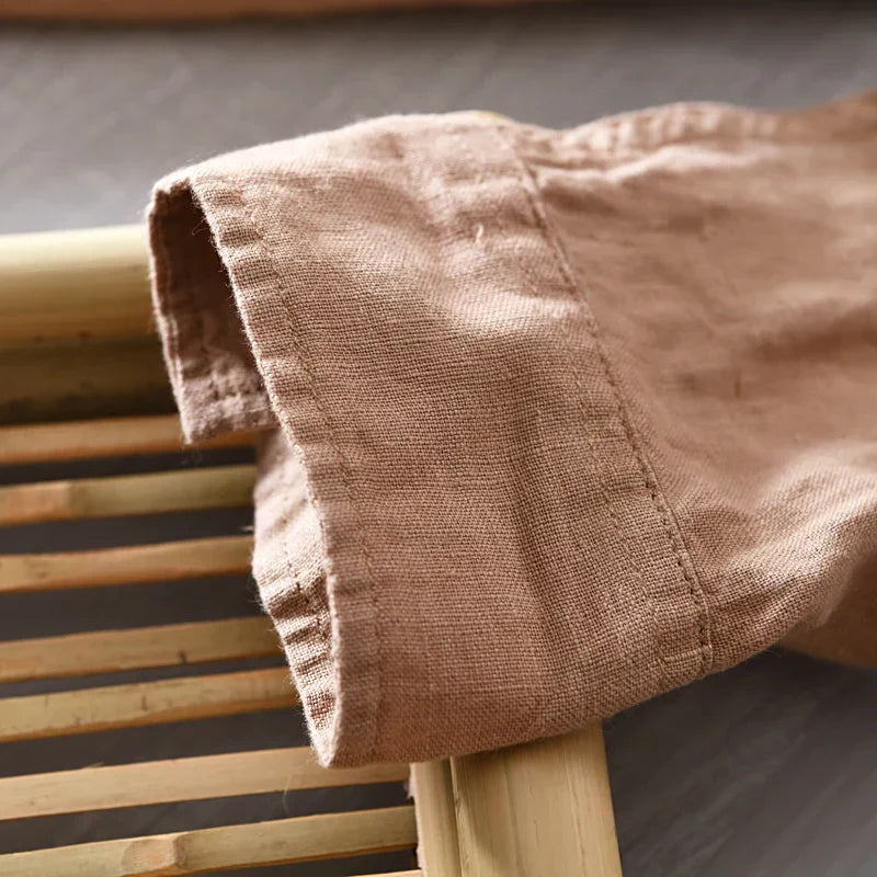 Lightweight Linen Shirt with Modern Design