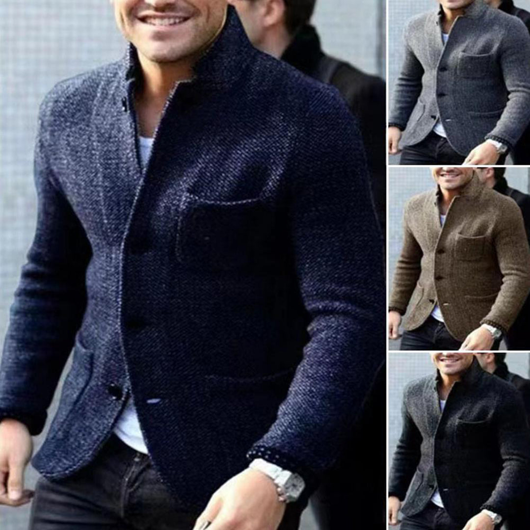 Lightweight Knit Cardigan with Buttons for Men, Ideal for Layering