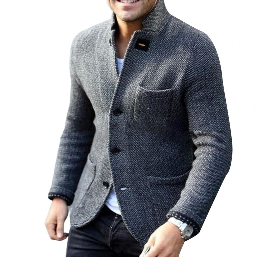 Lightweight Knit Cardigan with Buttons for Men, Ideal for Layering