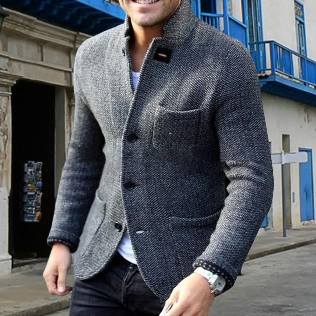 Lightweight Knit Cardigan with Buttons for Men, Ideal for Layering