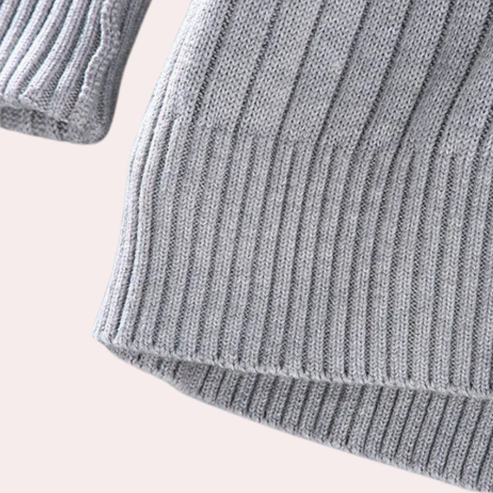 Modern Knitted Zipper Cardigan for Men