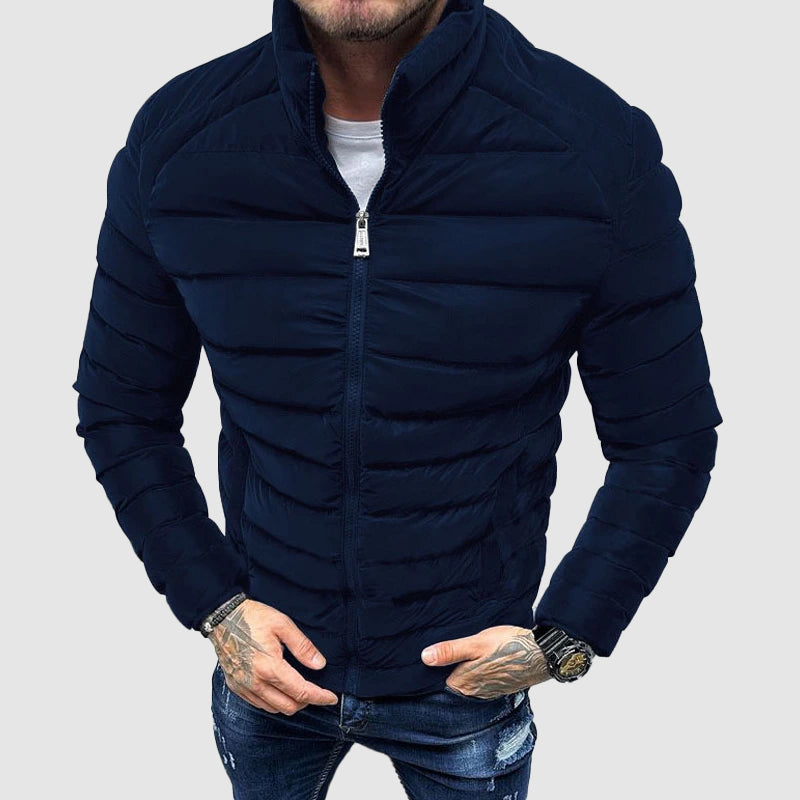 Nathan | Men's Padded Winter Jacket with High Collar