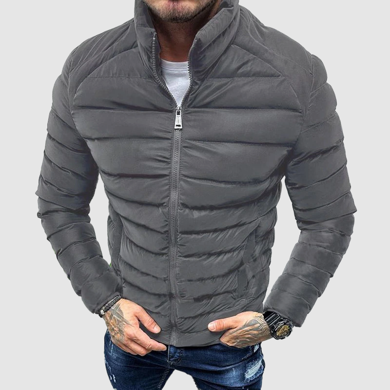 Nathan | Men's Padded Winter Jacket with High Collar
