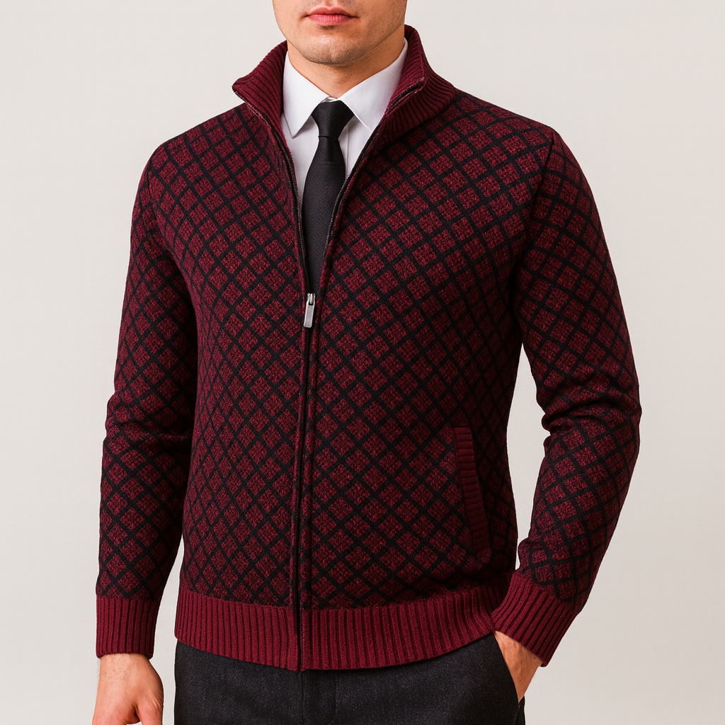 Maxwell | Men's Fitted Knit Cardigan