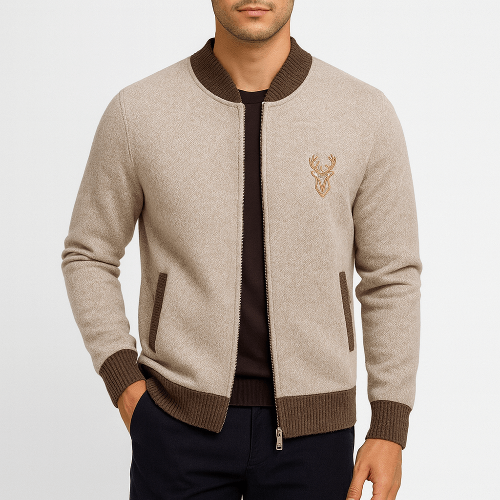 Archie | Men's Knit Zip Cardigan Sweater