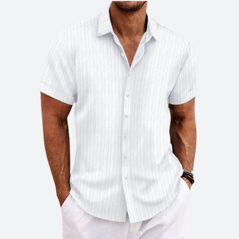 Striped Linen Men's Shirt