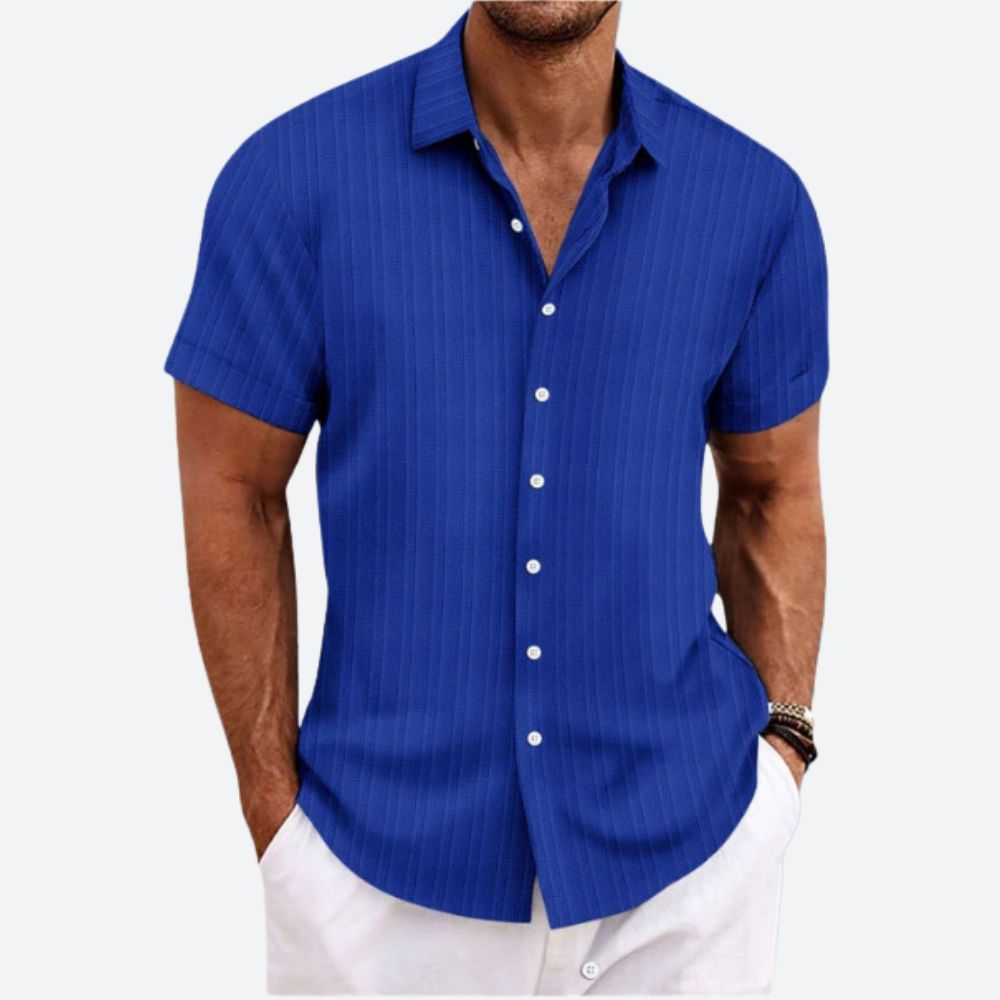 Striped Linen Men's Shirt