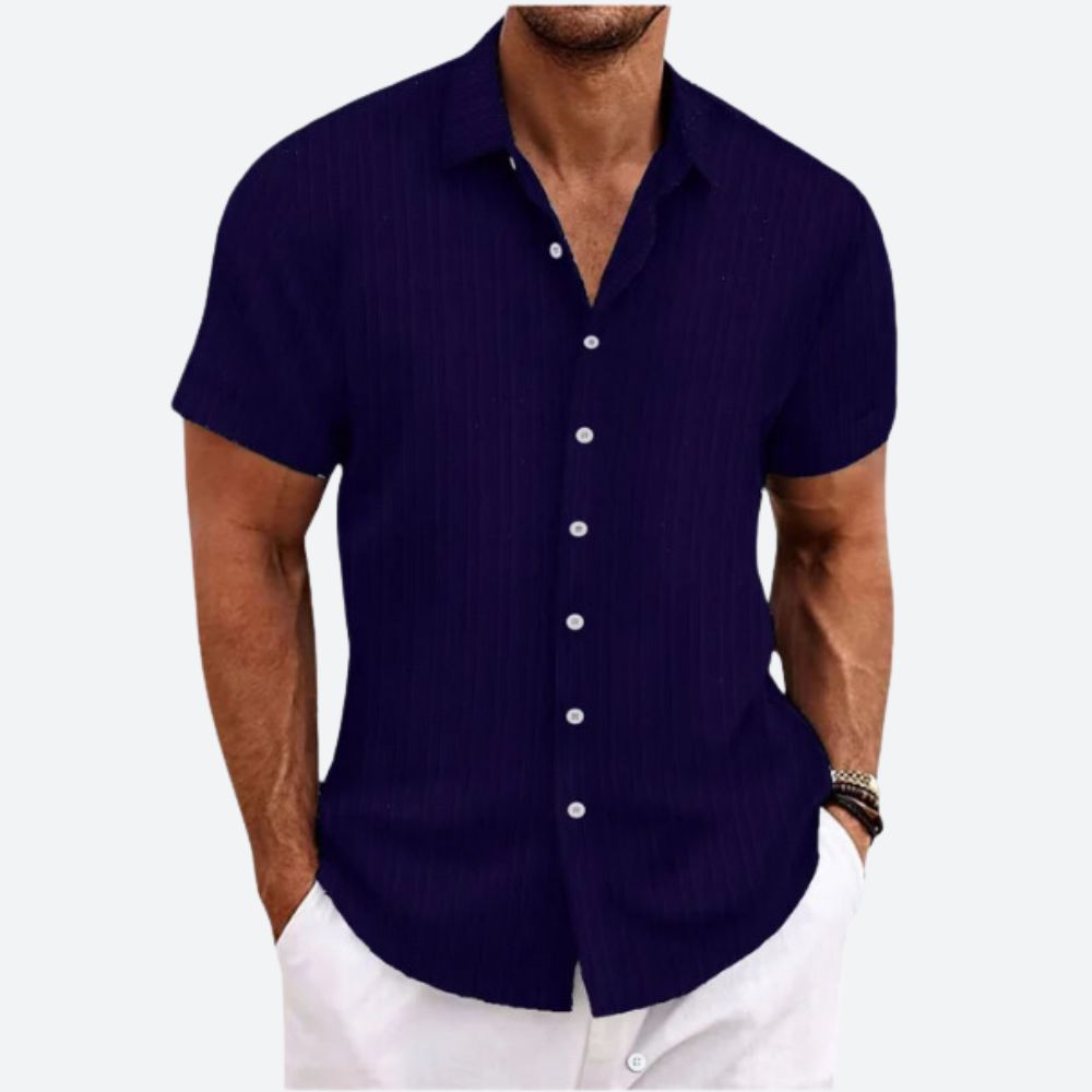 Striped Linen Men's Shirt