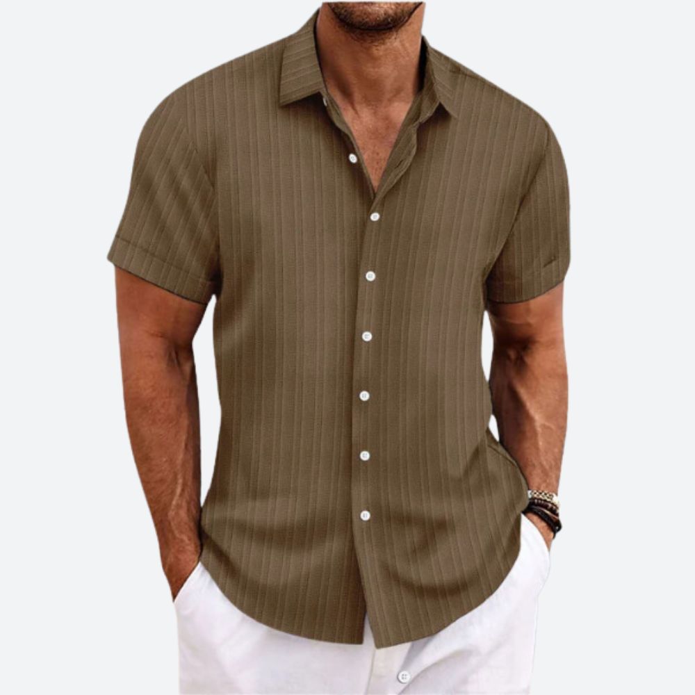 Striped Linen Men's Shirt
