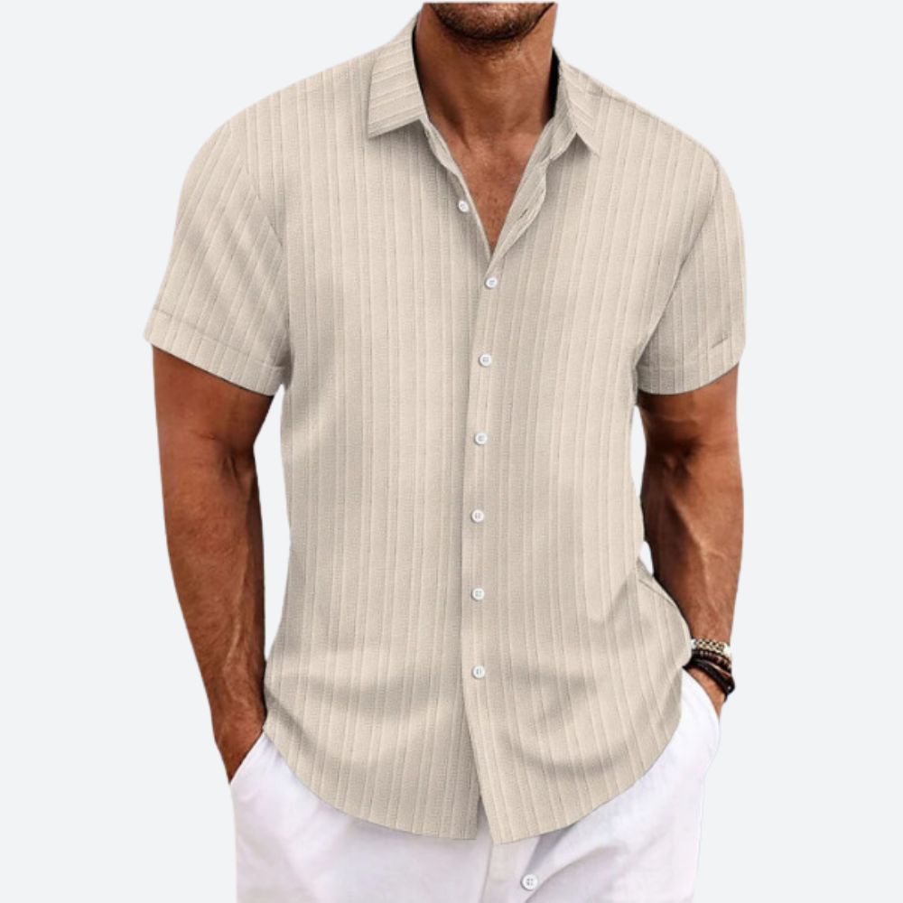 Striped Linen Men's Shirt