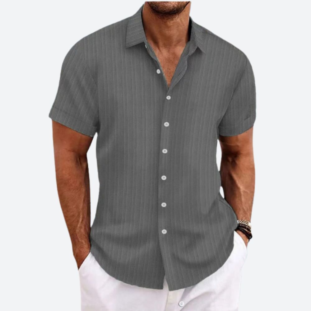 Striped Linen Men's Shirt