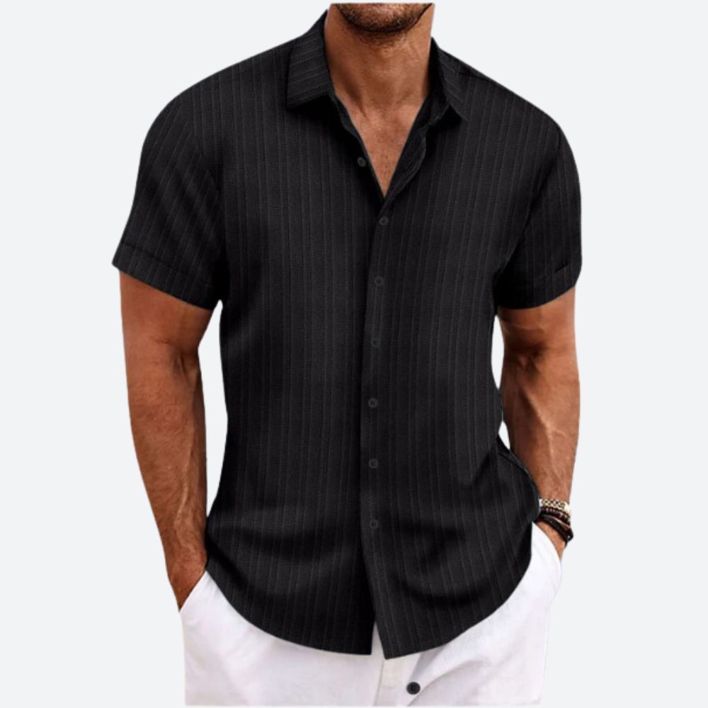 Striped Linen Men's Shirt
