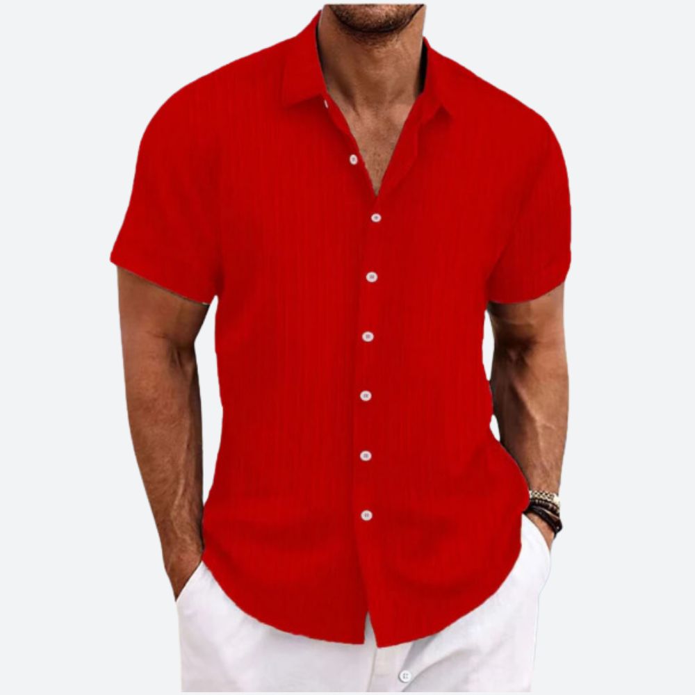Striped Linen Men's Shirt
