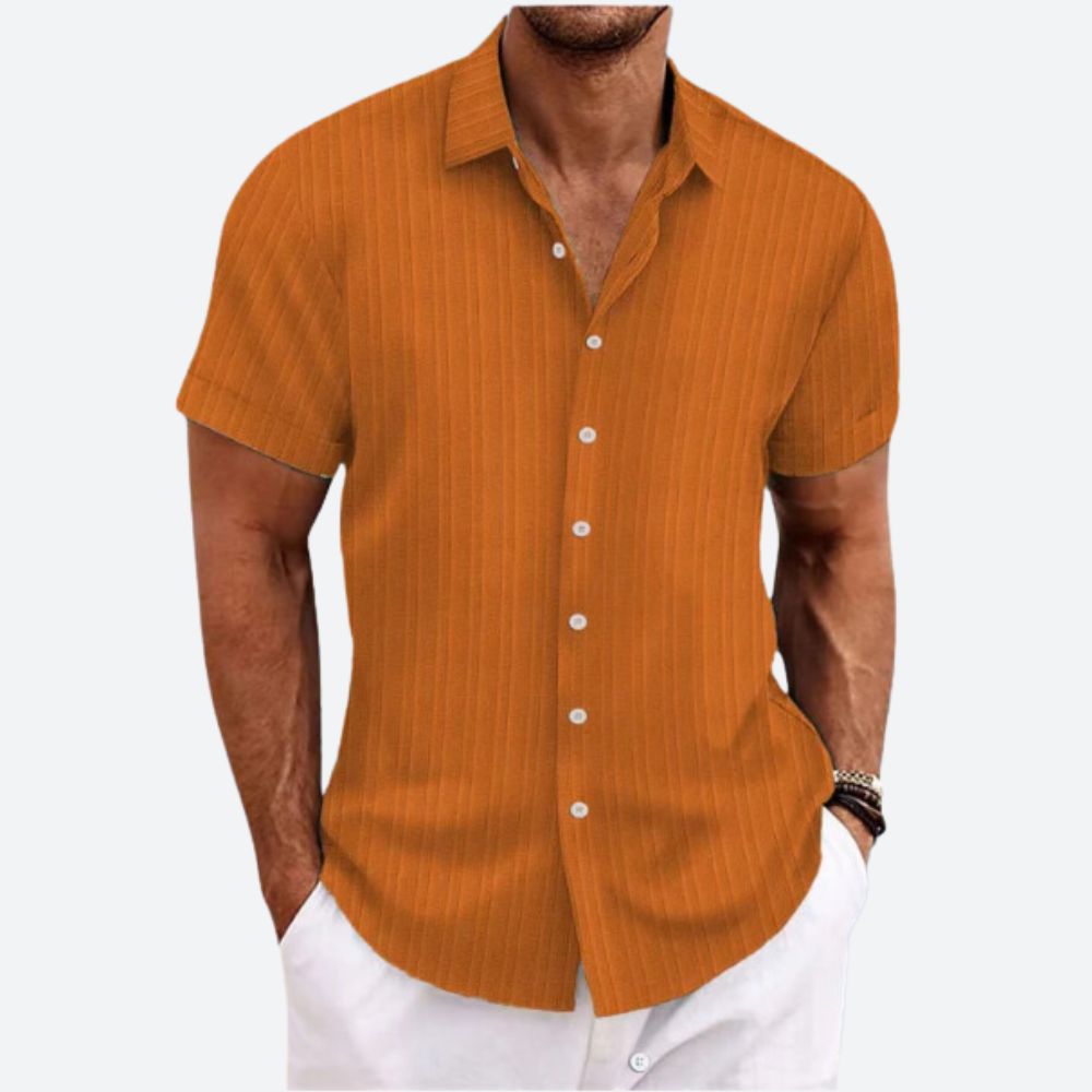 Striped Linen Men's Shirt