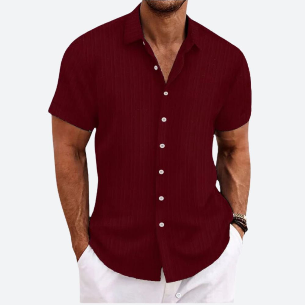 Striped Linen Men's Shirt