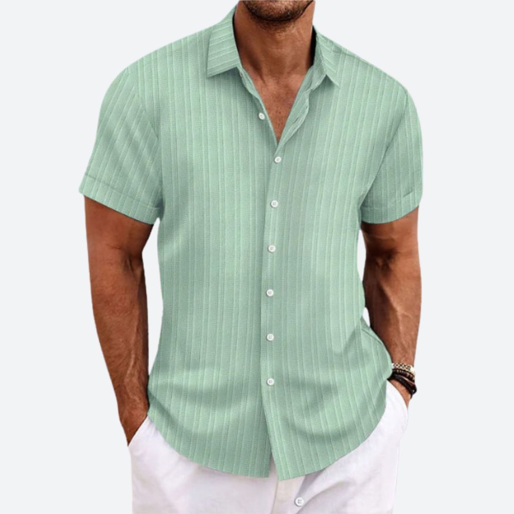 Striped Linen Men's Shirt