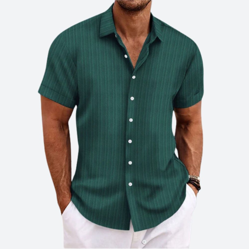 Striped Linen Men's Shirt
