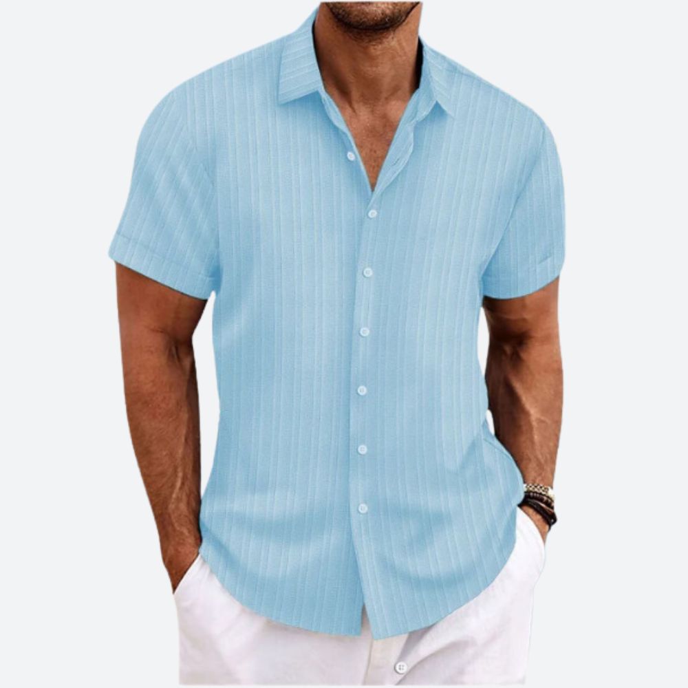 Striped Linen Men's Shirt
