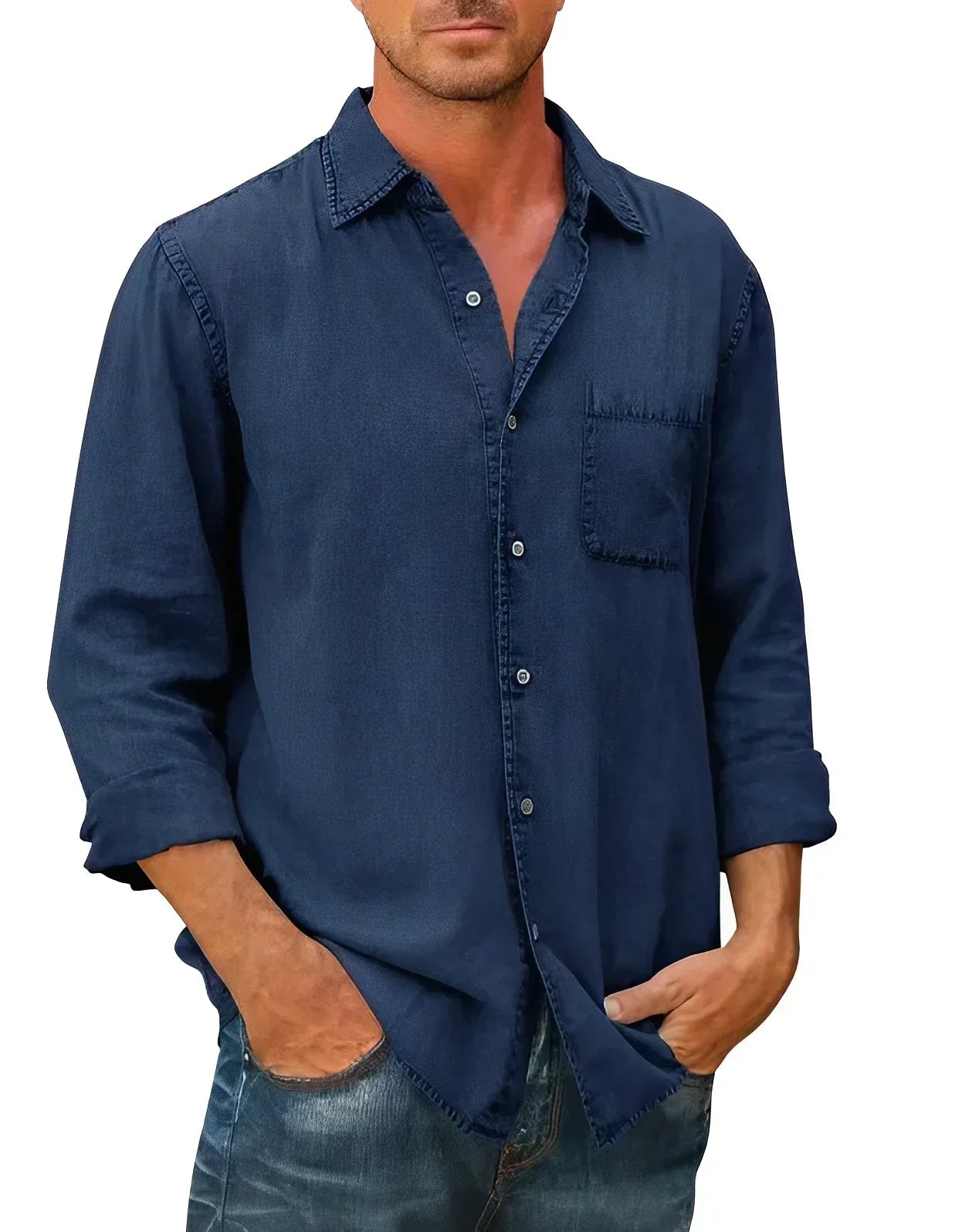 Relaxed Fit Button-Down for Everyday Wear