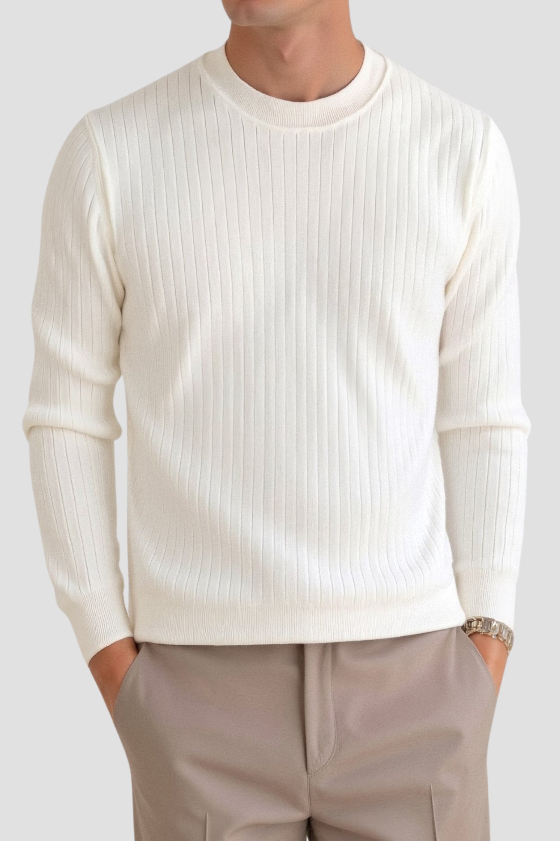 Owen | Men's Ribbed Long Sleeve Sweater