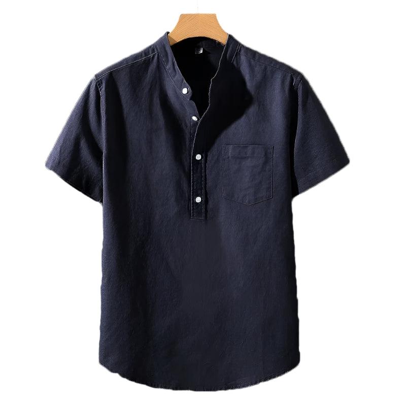 Stand Collar Shirt for Men