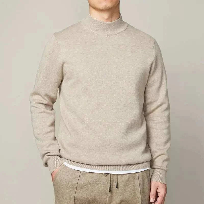Nathan | Men's Half Turtleneck Knit Sweater