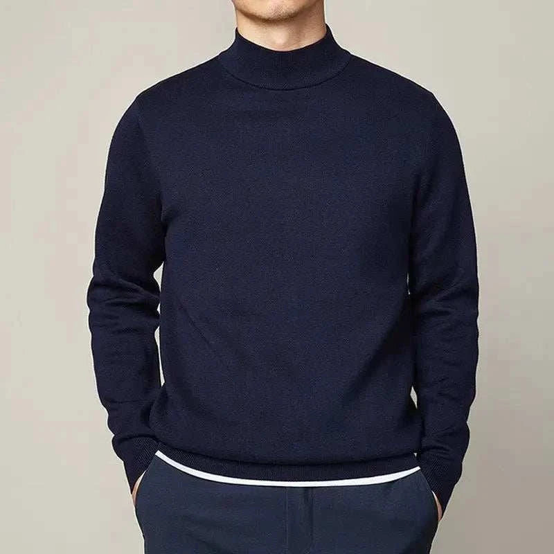 Nathan | Men's Half Turtleneck Knit Sweater