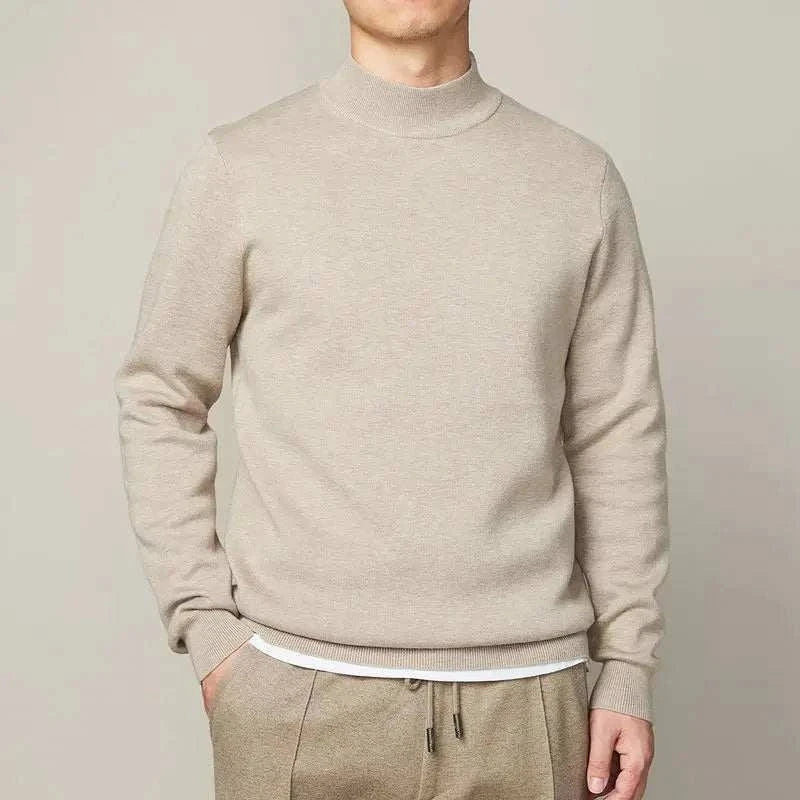 Nathan | Men's Half Turtleneck Knit Sweater