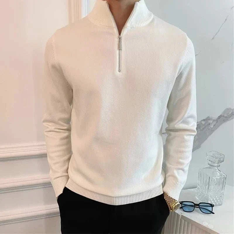 Jacob | Men's Zip-Up Knit Sweater