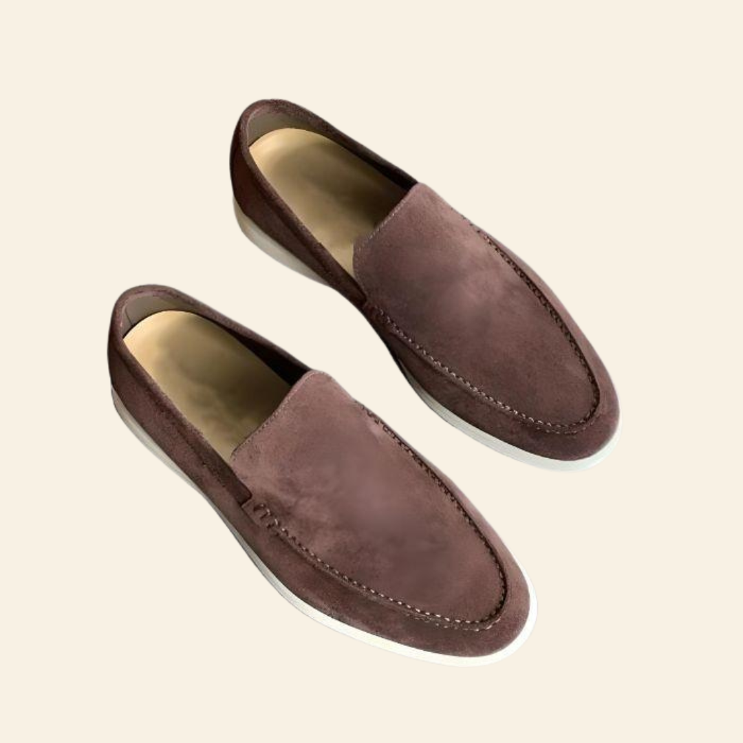 Suede Slip-On Shoes with Timeless Design