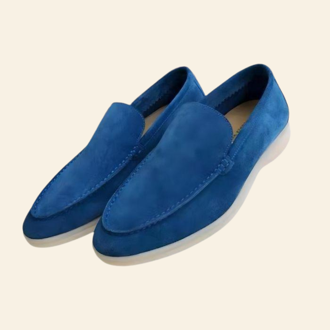 Suede Slip-On Shoes with Timeless Design
